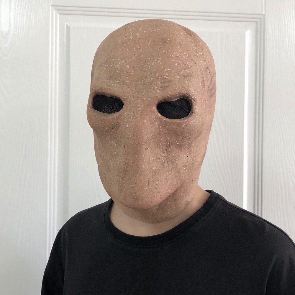 Latex Alien Mask Realistic - Gezichtsloze man Halloween Slenderman-masker, realistische buitenaardse