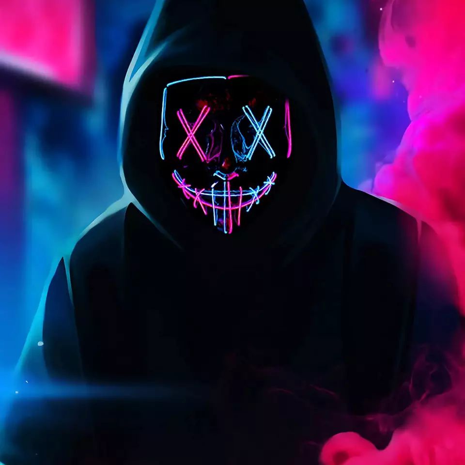 Led Purge Mask Halloween - Led Light Up Masker Voor Halloween