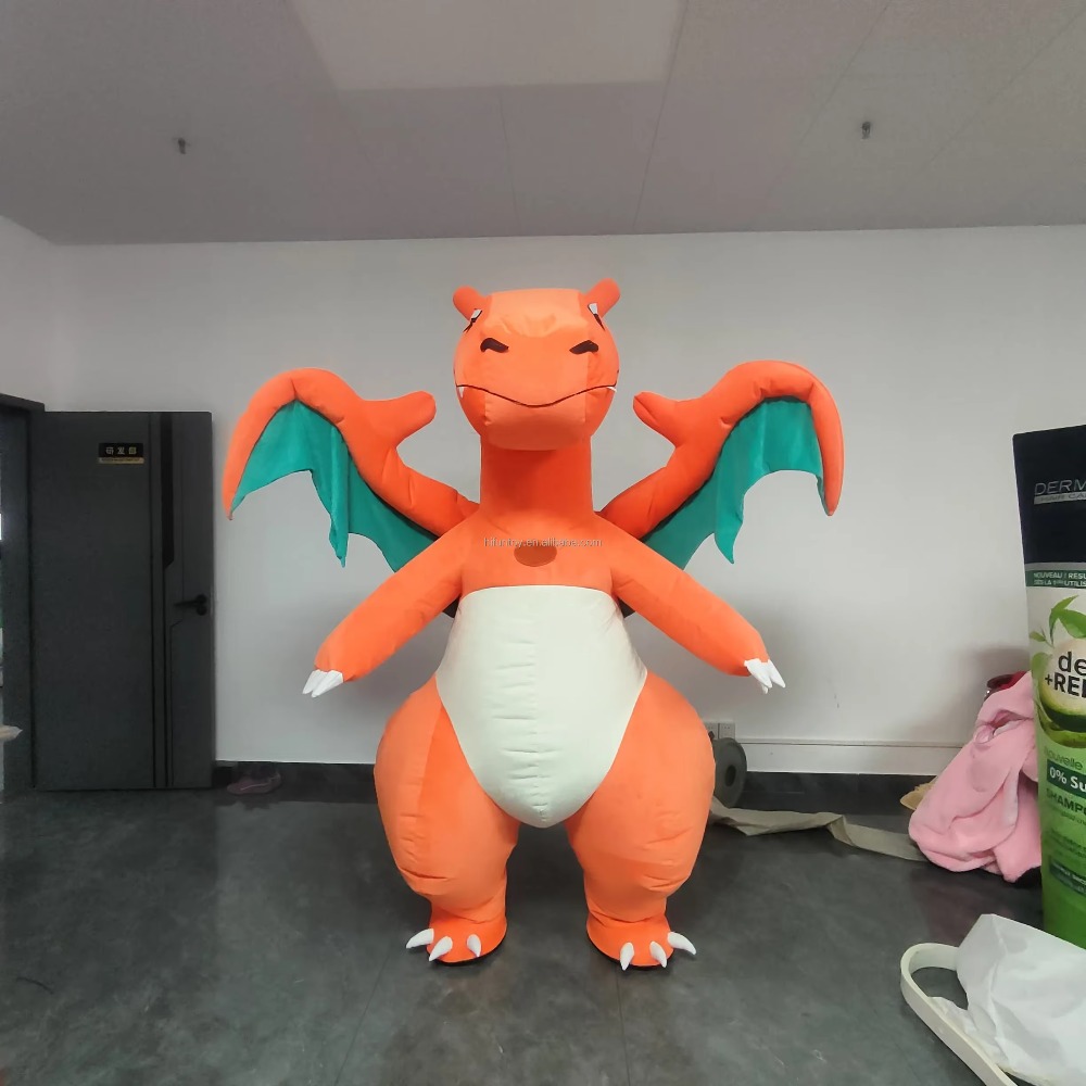 Inflatable Dinosaur Costume Adult - Halloween Kerst Dinosaurus Wandelende mascotte Unisex