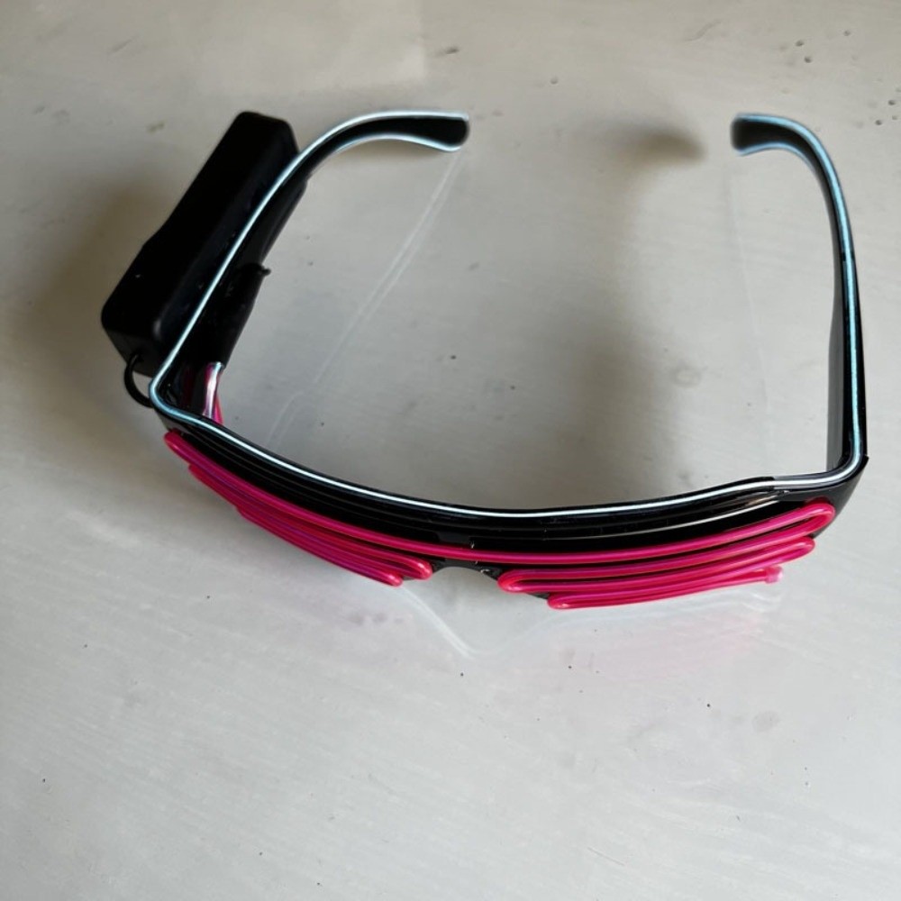 Glow In The Dark Party Glasses - Mode draadloze LED-gloeiende bril Coole dubbele