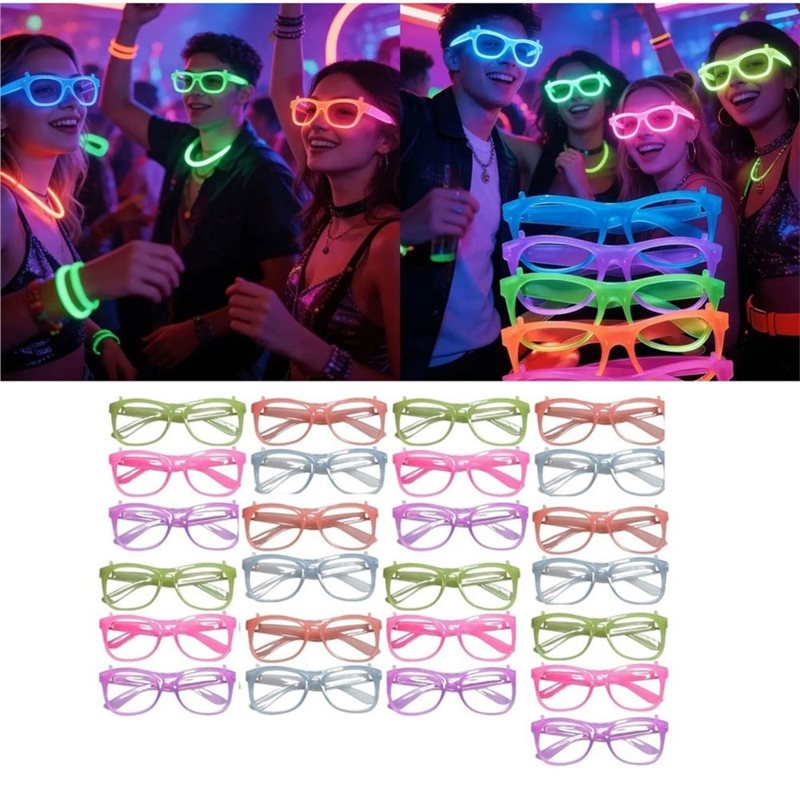 WCS-Neon Glow-In-The-Dark Bril - Glow In The Dark Party Glasses recensie en prijs