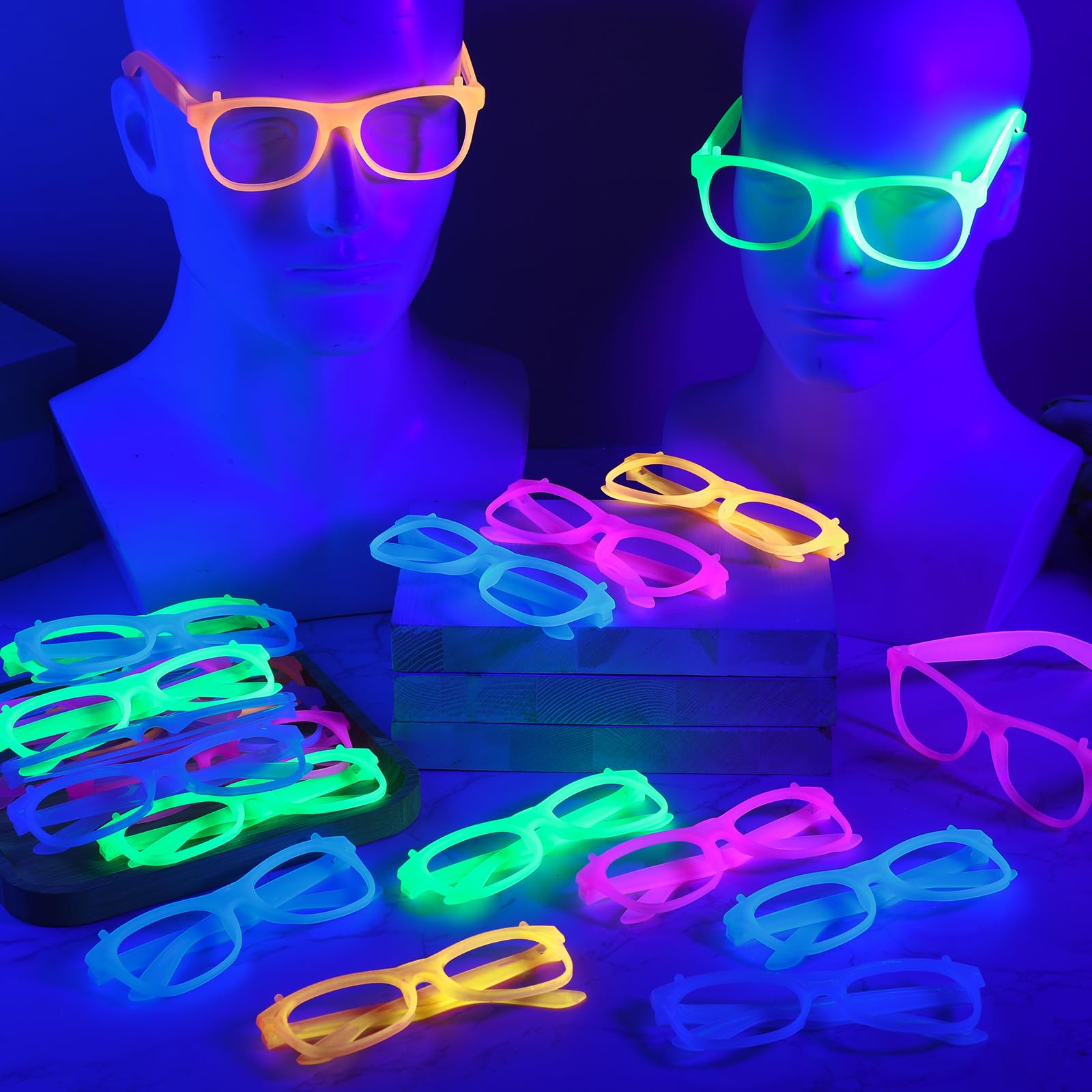 2/24 stuks Glow-in-the-Dark Ne - Glow In The Dark Party Glasses recensie en prijs