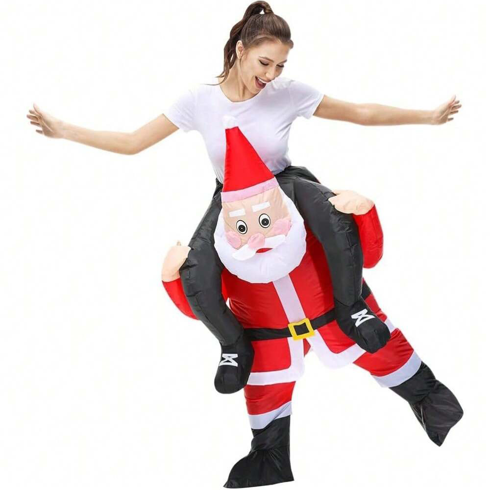 Opblaasbaar kerstmanpak om op  - Costumes recensie en prijs