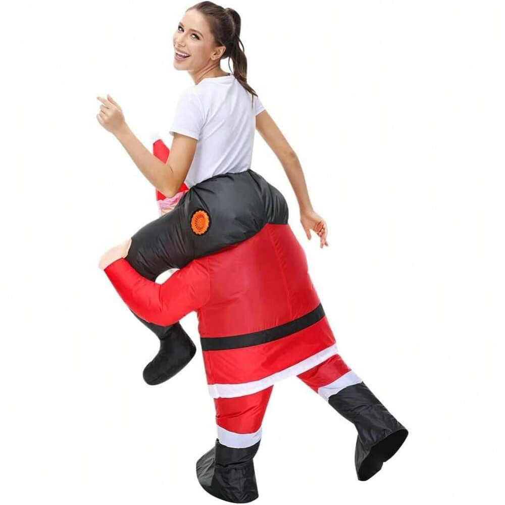 Opblaasbaar kerstmanpak om op  - Costumes recensie en prijs