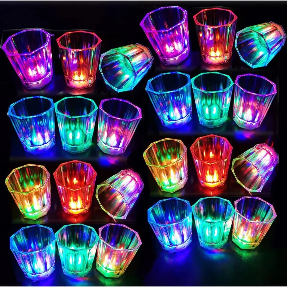 12/24 stuks LED-lichtgevende s - Glow In The Dark Party Glasses recensie en prijs