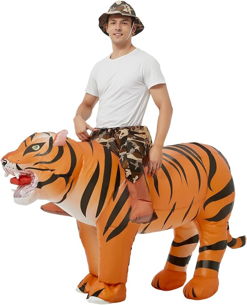 Opblaasbaar tijgerkostuum voor - Costumes recensie en prijs