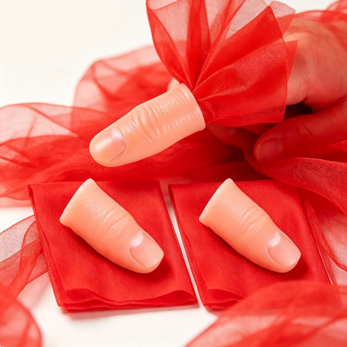3Sets Scarf-Vanish Thumb Tip M - Thumb Tip Magic Trick Set recensie en prijs