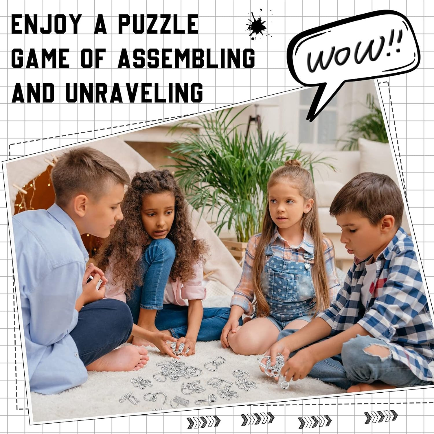 Metalen Draad Puzzel Set, Brai - Magic Tricks recensie en prijs