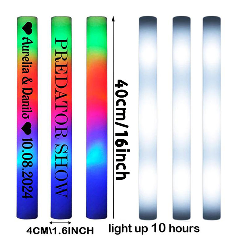 30 LED-lichtgevende schuimstok - Flashing Led Foam Sticks Party recensie en prijs