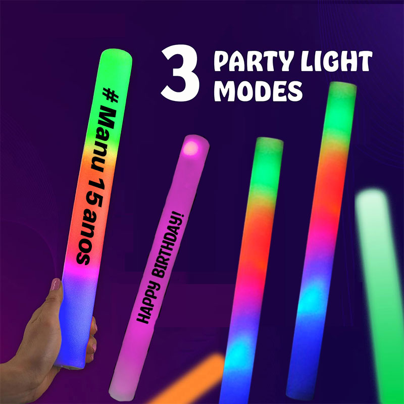 30 LED-lichtgevende schuimstok - Flashing Led Foam Sticks Party recensie en prijs