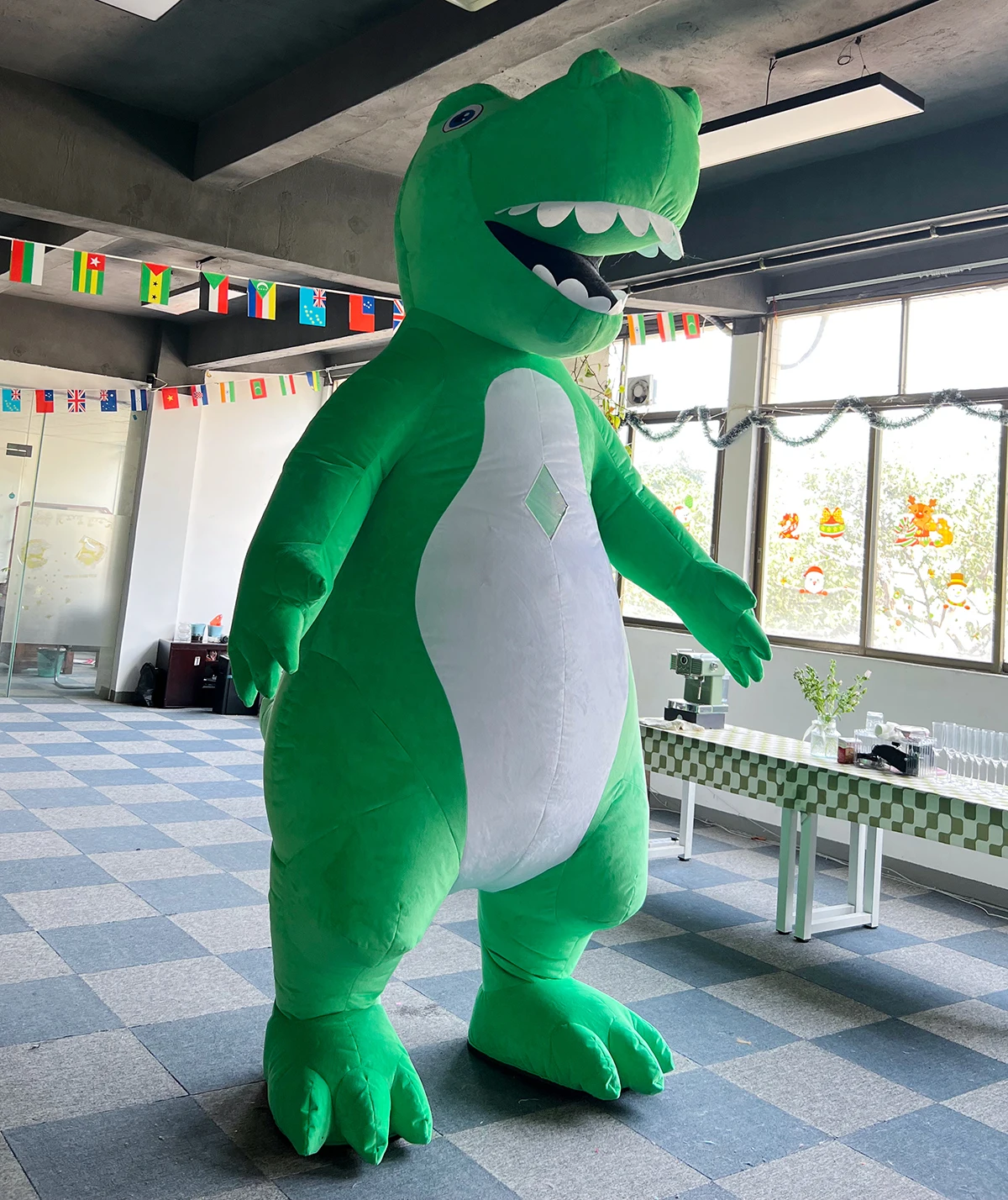 Unisex Pluche Opblaasbaar Dino - Inflatable Dinosaur Costume Adult recensie en prijs