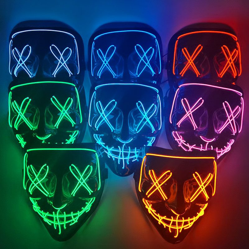 1P Scary Halloween Colplay Lic - Led Purge Mask Halloween recensie en prijs